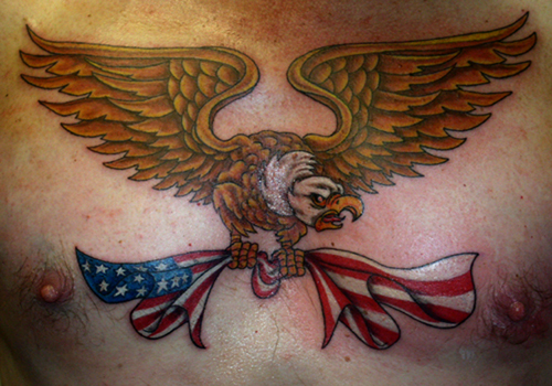 tattoos/ - Eagle and Flag - 17567